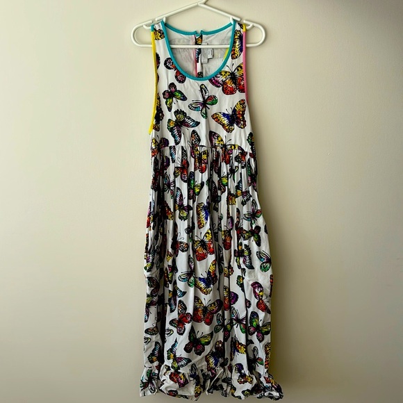Stella McCartney butterfly summer dress with pockets - Picture 1 of 5